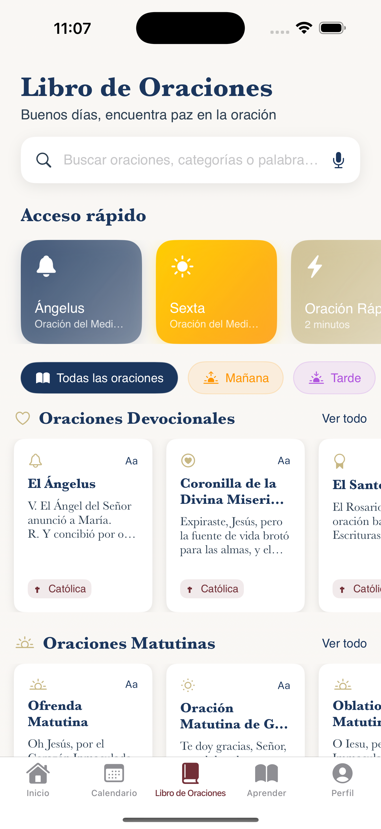 Libro de Oraciones con más de 500 oraciones tradicionales organizadas por categoría